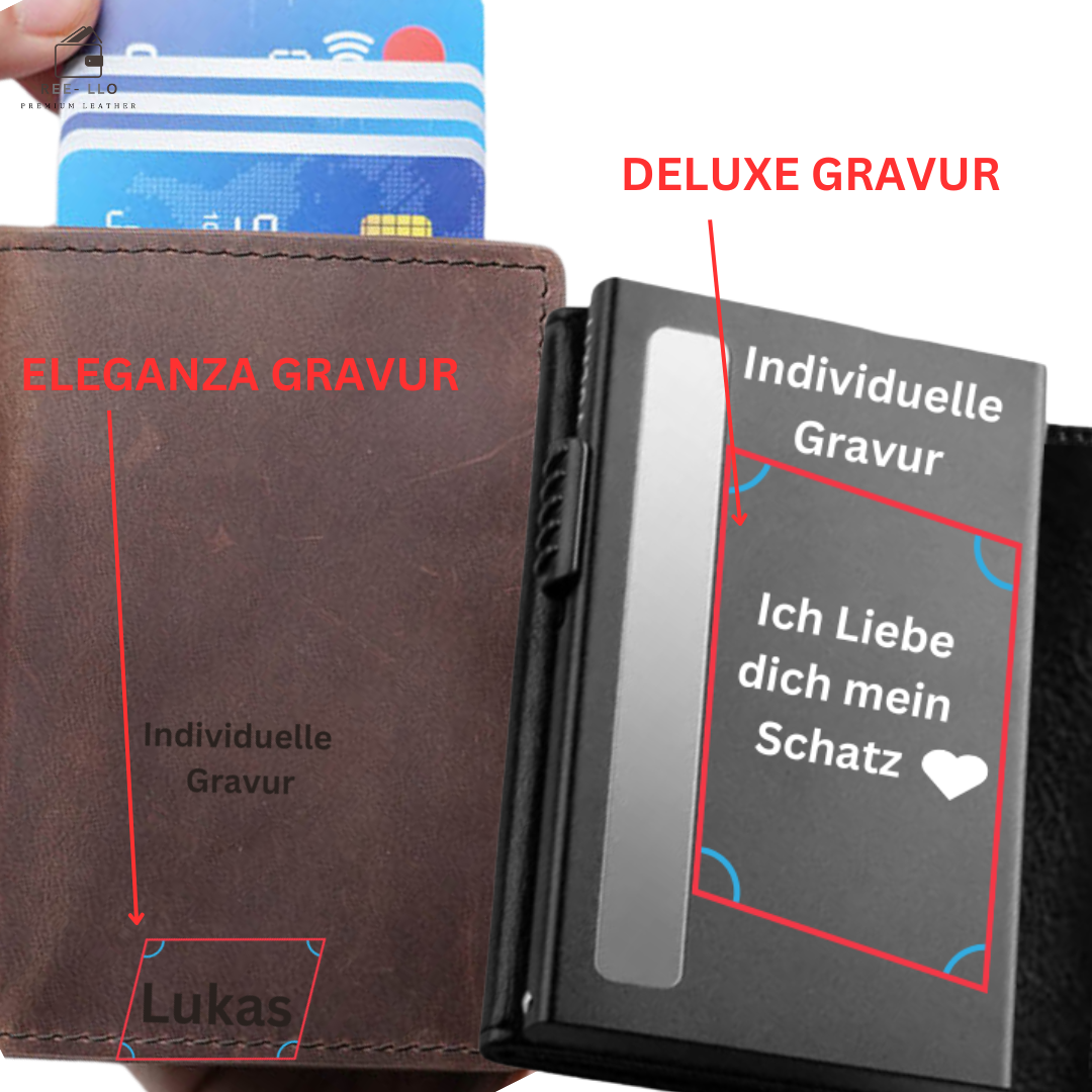 ✨ PERSONALISIERTE GRAVUR FÜR DEIN WALLET ✨